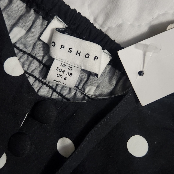 NEW TopShop Polka Dot Corset Top - Picture 5 of 5